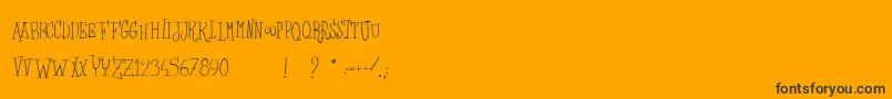 LesSorciРєresDeLaLuneNoire Font – Black Fonts on Orange Background