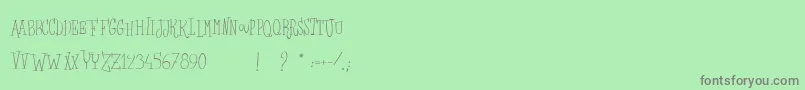 More about LesSorciРєresDeLaLuneNoire Font LesSorciРєresDeLaLuneNoire Font – Gray Fonts on Green Background