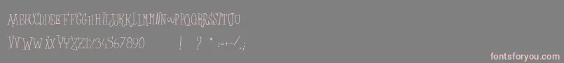 LesSorciРєresDeLaLuneNoire Font – Pink Fonts on Gray Background