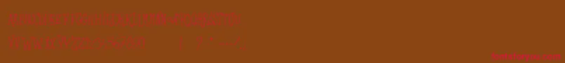 LesSorciРєresDeLaLuneNoire Font – Red Fonts on Brown Background