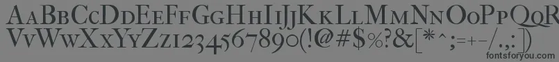 ImFellFrenchCanonRomanSc Font – Black Fonts on Gray Background