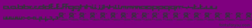 BitstormSquare Font – Black Fonts on Purple Background