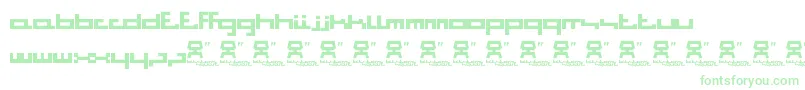 BitstormSquare Font – Green Fonts on White Background