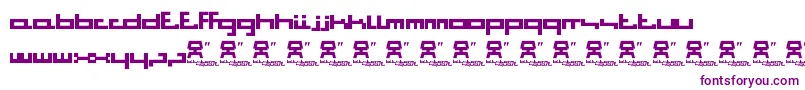 BitstormSquare Font – Purple Fonts on White Background