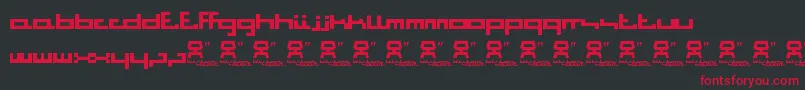 BitstormSquare Font – Red Fonts on Black Background