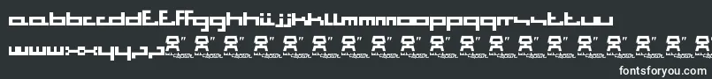 BitstormSquare Font – White Fonts on Black Background