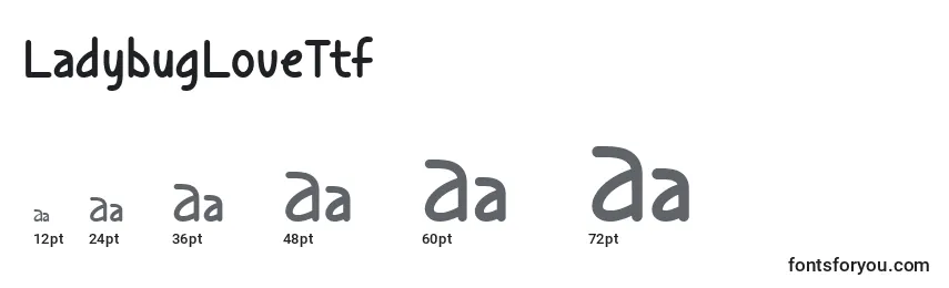 LadybugLoveTtf Font Sizes