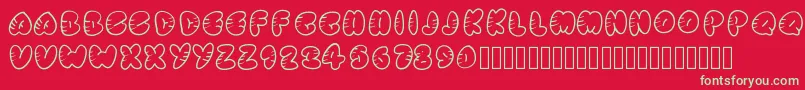Strippedrounded Font – Green Fonts on Red Background
