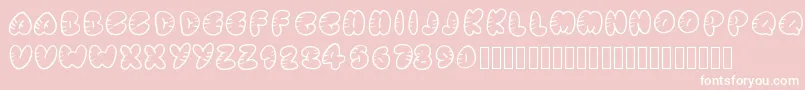 Strippedrounded Font – White Fonts on Pink Background