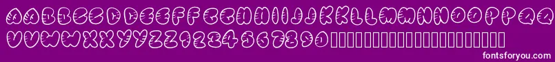 Strippedrounded Font – White Fonts on Purple Background