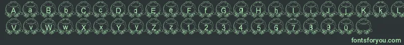 LmsPillToad Font – Green Fonts on Black Background