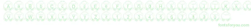 LmsPillToad-Schriftart – Grüne Schriften