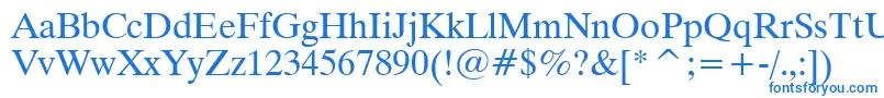 Dutch801CyrillicBt Font – Blue Fonts on White Background