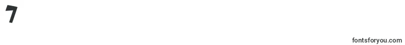 Thick-Schriftart – Schriften für die Ziffer 7
