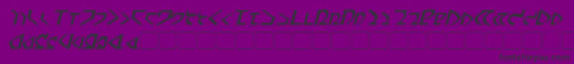 フォントDwemerBoldItalic – 紫の背景に黒い文字