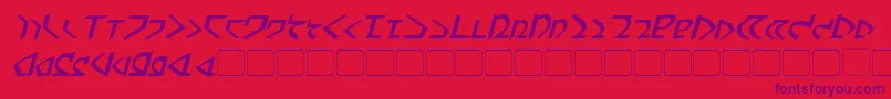 DwemerBoldItalic Font – Purple Fonts on Red Background