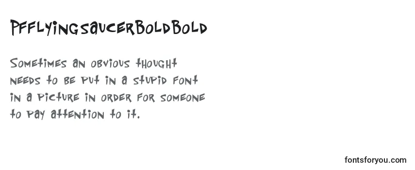 PfflyingsaucerBoldBold-fontti
