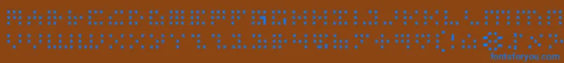 フォントIconl – 茶色の背景に青い文字