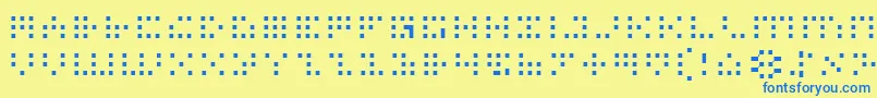 フォントIconl – 青い文字が黄色の背景にあります。