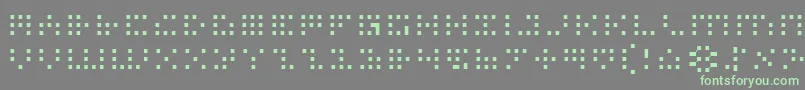フォントIconl – 灰色の背景に緑のフォント