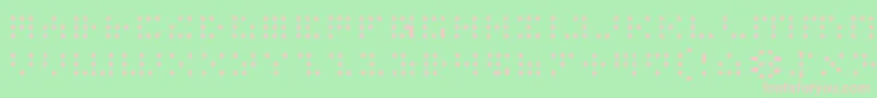 Iconl Font – Pink Fonts on Green Background