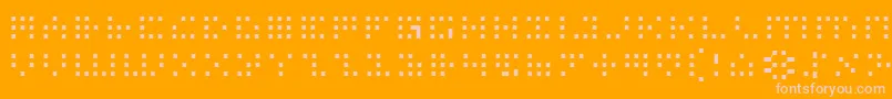 Iconl Font – Pink Fonts on Orange Background