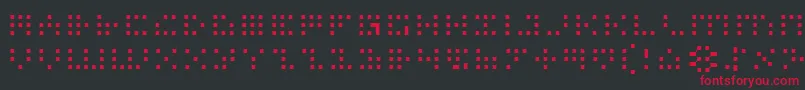 Iconl Font – Red Fonts on Black Background