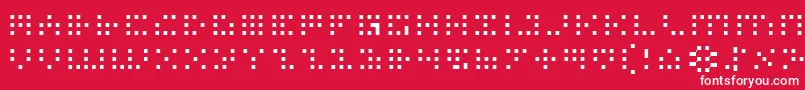 Iconl Font – White Fonts on Red Background