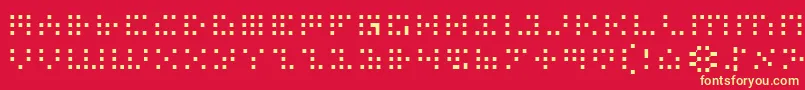 Iconl Font – Yellow Fonts on Red Background