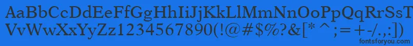 Dutch823Bt Font – Black Fonts on Blue Background