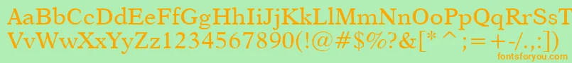 Dutch823Bt Font – Orange Fonts on Green Background