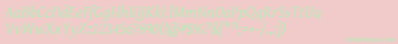More about Geni102 Font Geni102 Font – Green Fonts on Pink Background