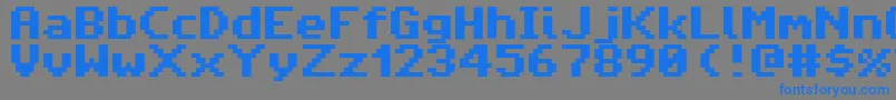 AmigaForeverPro2 Font – Blue Fonts on Gray Background