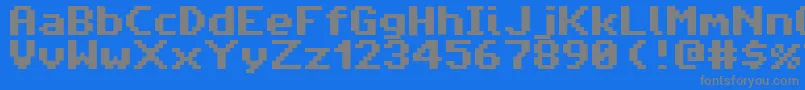 AmigaForeverPro2 Font – Gray Fonts on Blue Background