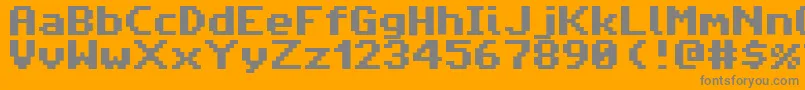 AmigaForeverPro2 Font – Gray Fonts on Orange Background