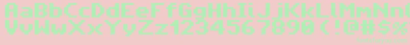 AmigaForeverPro2 Font – Green Fonts on Pink Background