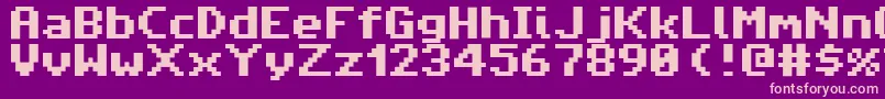 AmigaForeverPro2 Font – Pink Fonts on Purple Background