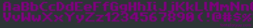 AmigaForeverPro2 Font – Purple Fonts on Black Background