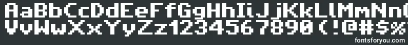 AmigaForeverPro2 Font – White Fonts on Black Background