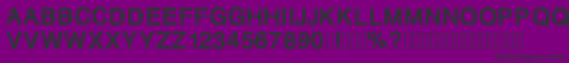 Mjletter2 Font – Black Fonts on Purple Background