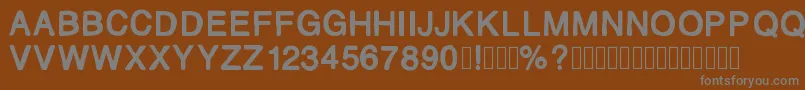 Mjletter2 Font – Gray Fonts on Brown Background