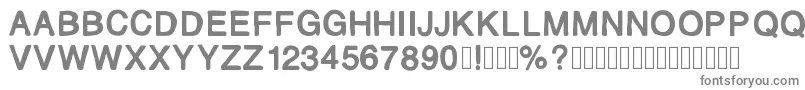 フォントMjletter2 – 白い背景に灰色の文字