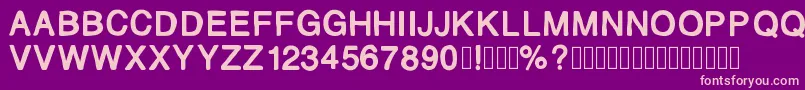 Mjletter2 Font – Pink Fonts on Purple Background