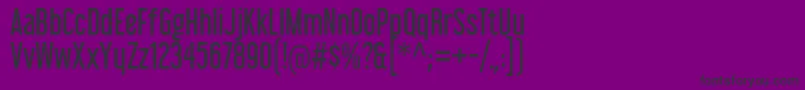 LibelSuitRg-fontti – mustat fontit violetilla taustalla