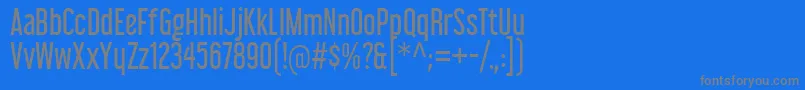 LibelSuitRg Font – Gray Fonts on Blue Background