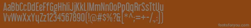 LibelSuitRg Font – Gray Fonts on Brown Background