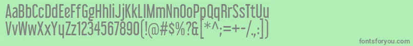 LibelSuitRg-fontti – harmaat kirjasimet vihreällä taustalla