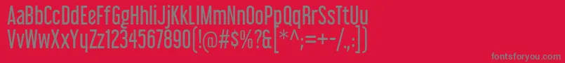 LibelSuitRg Font – Gray Fonts on Red Background