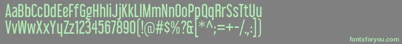 LibelSuitRg Font – Green Fonts on Gray Background