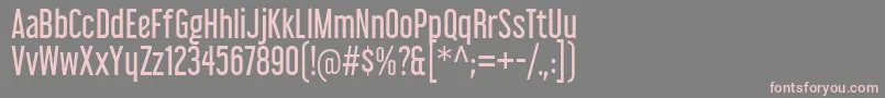 LibelSuitRg Font – Pink Fonts on Gray Background